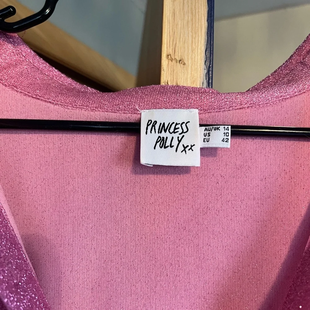 Princess Polly Shimmering Pink Top - Picture 2 of 3